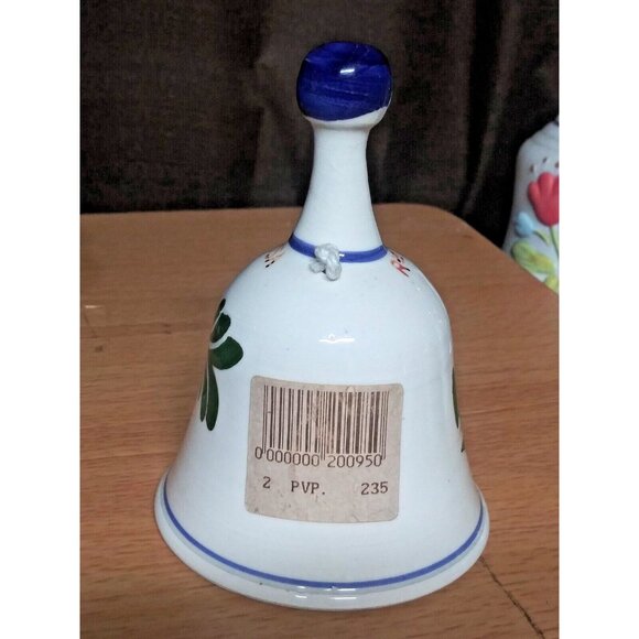 Tourist VILLAJOYOSA SOUVENIR Dinner Bell ceramic porcelain floral hand-painted - Picture 11 of 11